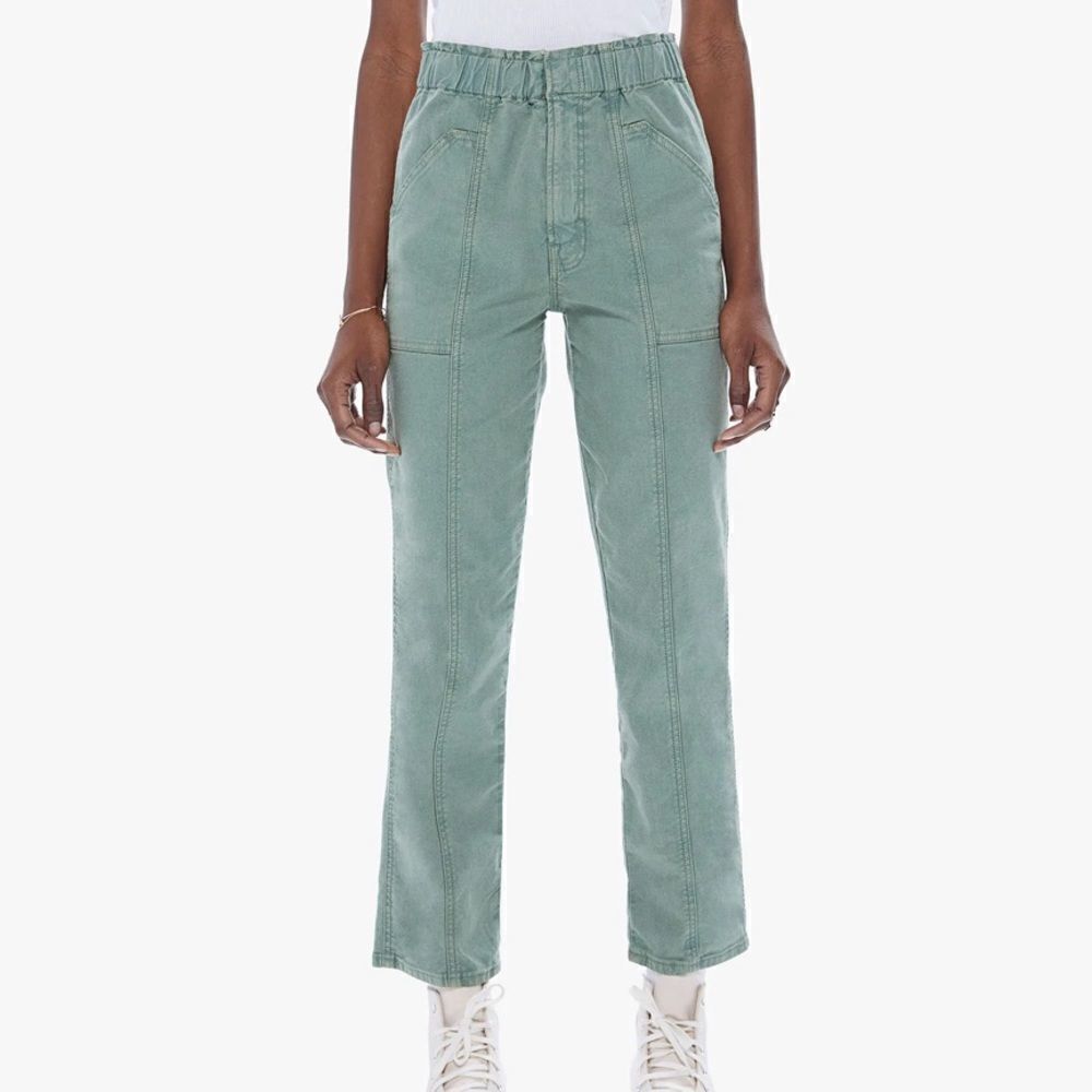 MOTHER The Springy Ankle Pant in Loden Frost Size 25